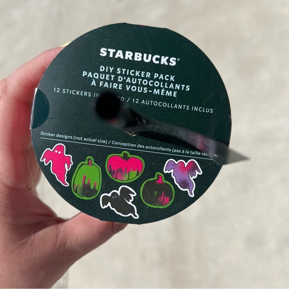 Starbucks glow in the dark grande tumbler cold cup with stickers - NWT - Picture 3 of 4